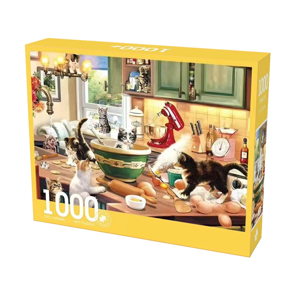 1000 Pieces - Kitchen Cats