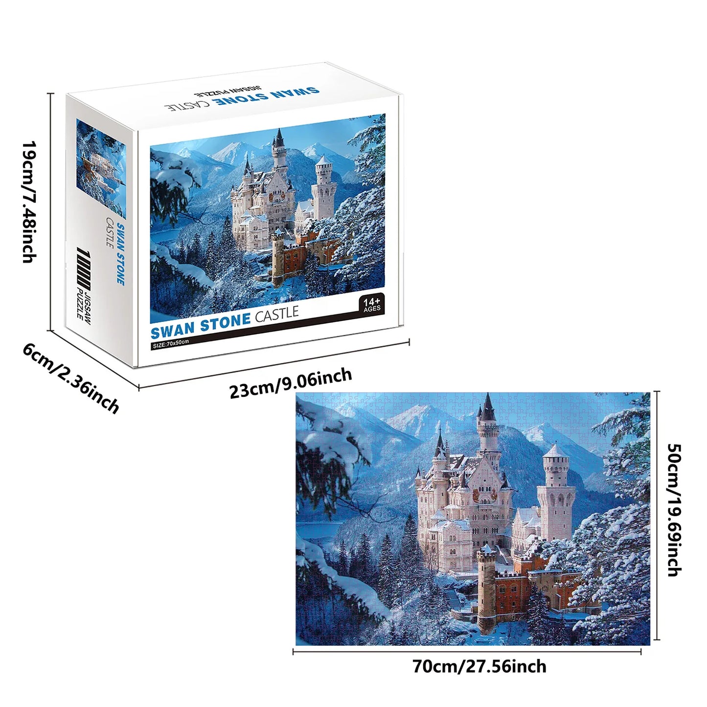 1000 Pieces - Schwanstein Castle